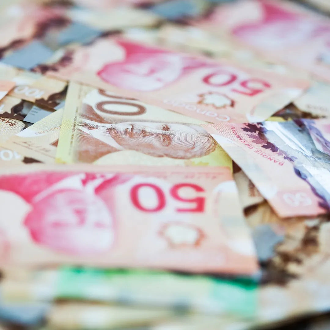 Canadian dollar bills