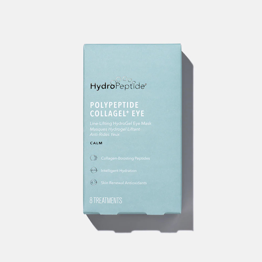 HydroPeptide Polypeptide Collagel Eye packaging on a light gray background