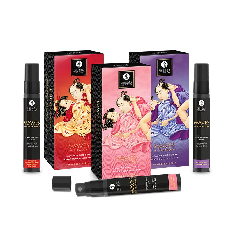 Shunga Erotic Art - Waves of Pleasure Oral Spray - 3 flavours