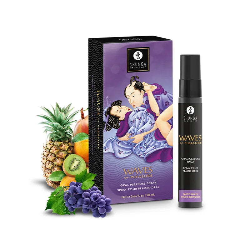 Shunga Erotic Art - Waves of Pleasure Oral Spray - 3 flavours