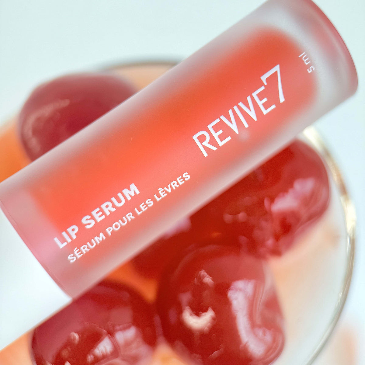Close up of lip serum revive 7