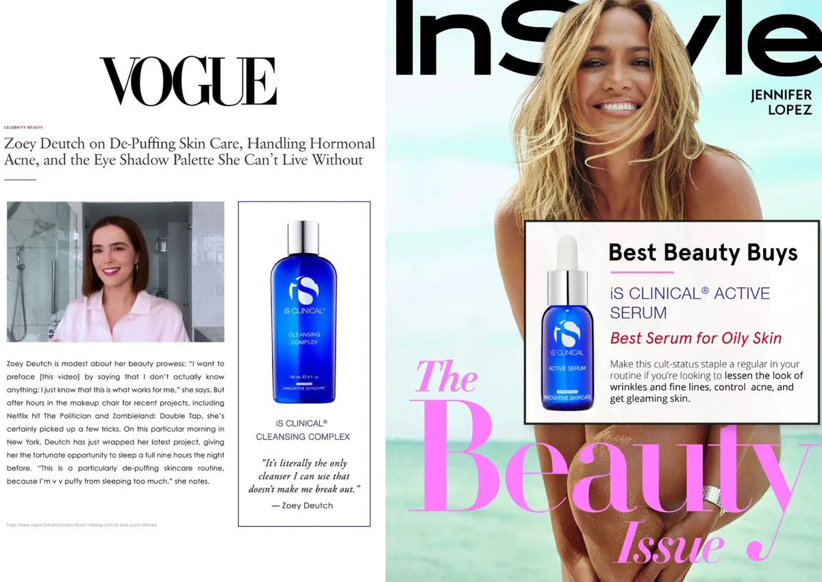 Vogue features iS Clinical Skincare