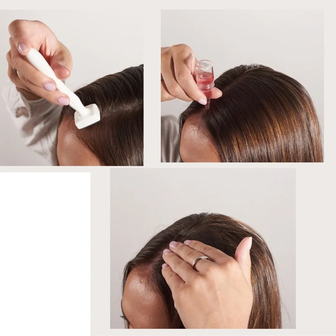 photo instructions how to apply hair serum