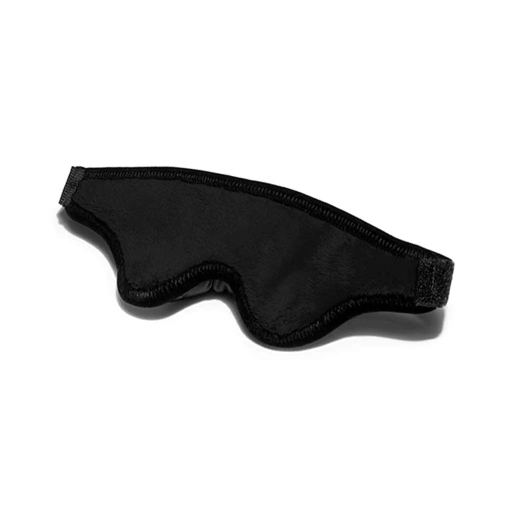 black blindfold on white background