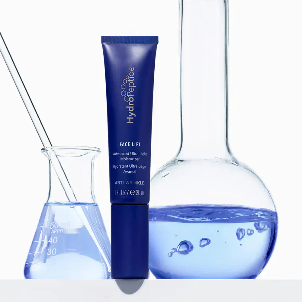 Hydropeptide skincare product with science tubes