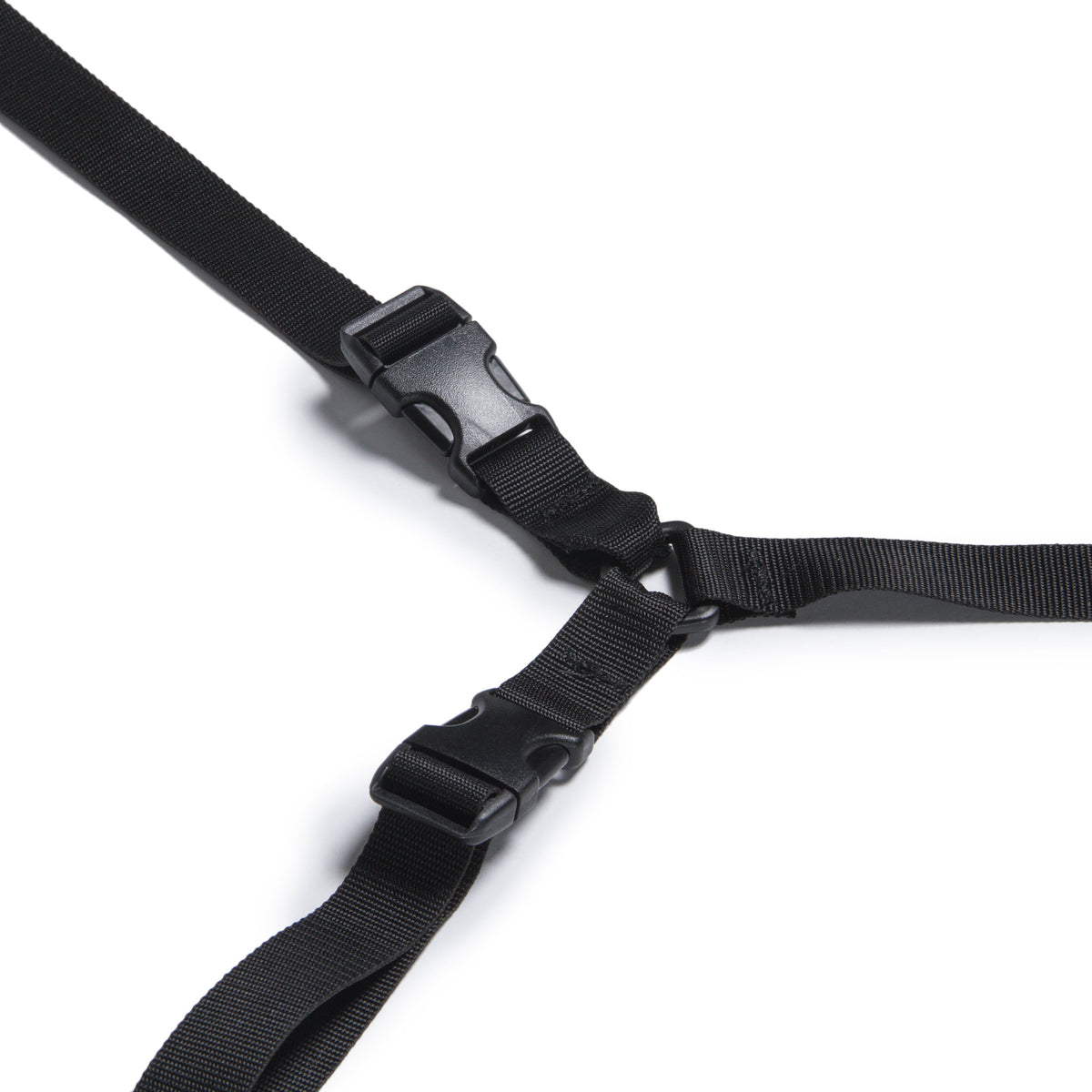 close up of straps connecting