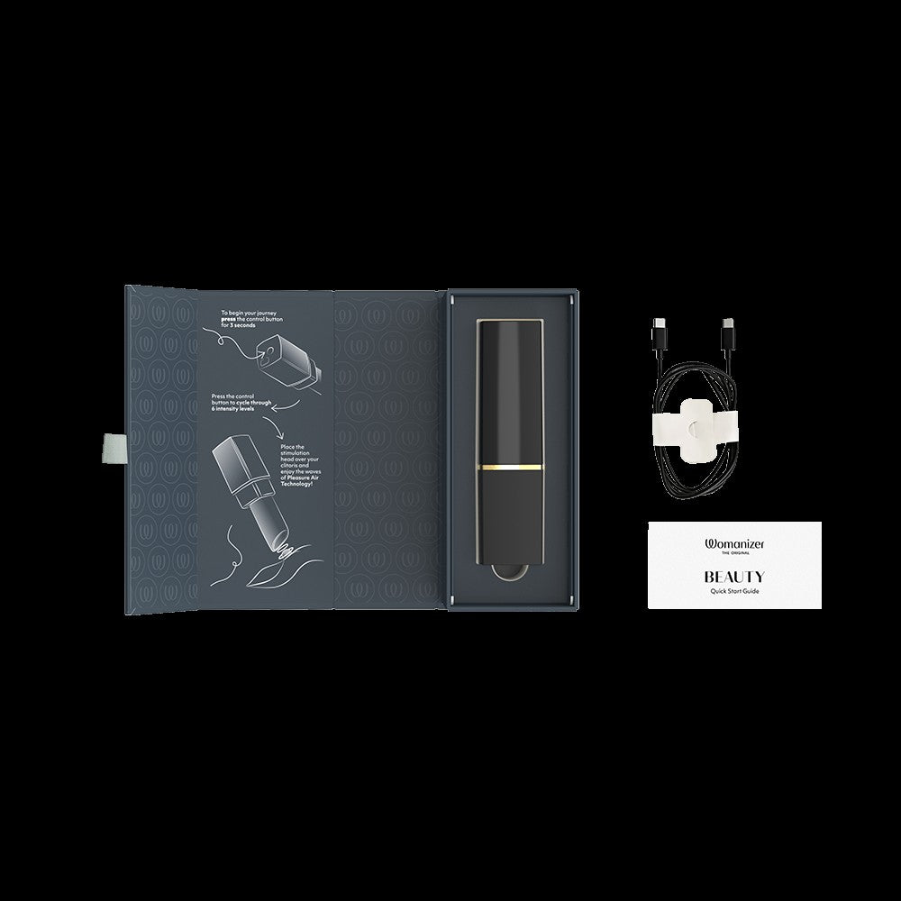WOmanizer tube of lipstick clitorial instructions