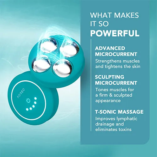 FOREO device with product information