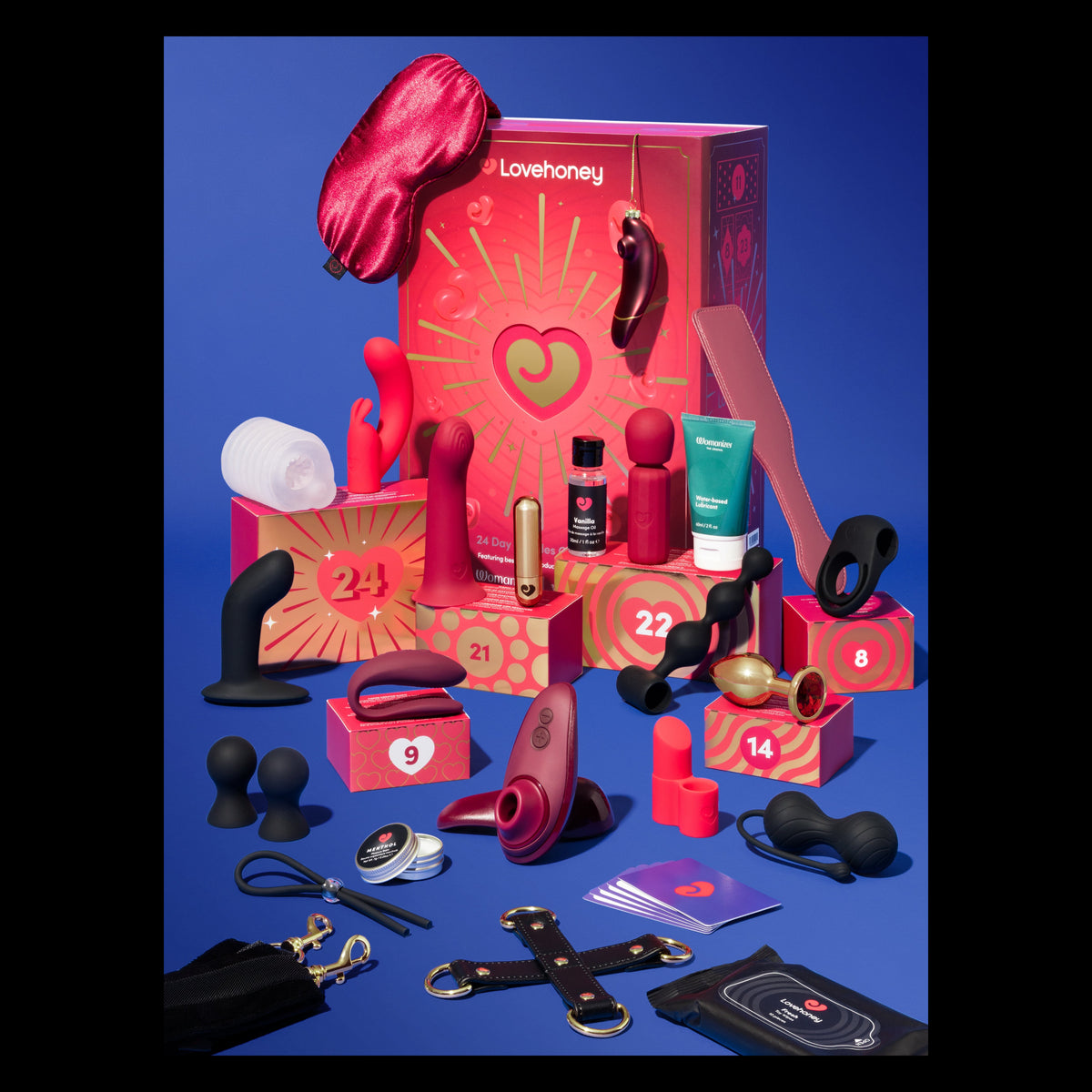 mixture of silicone toys and vibrators
