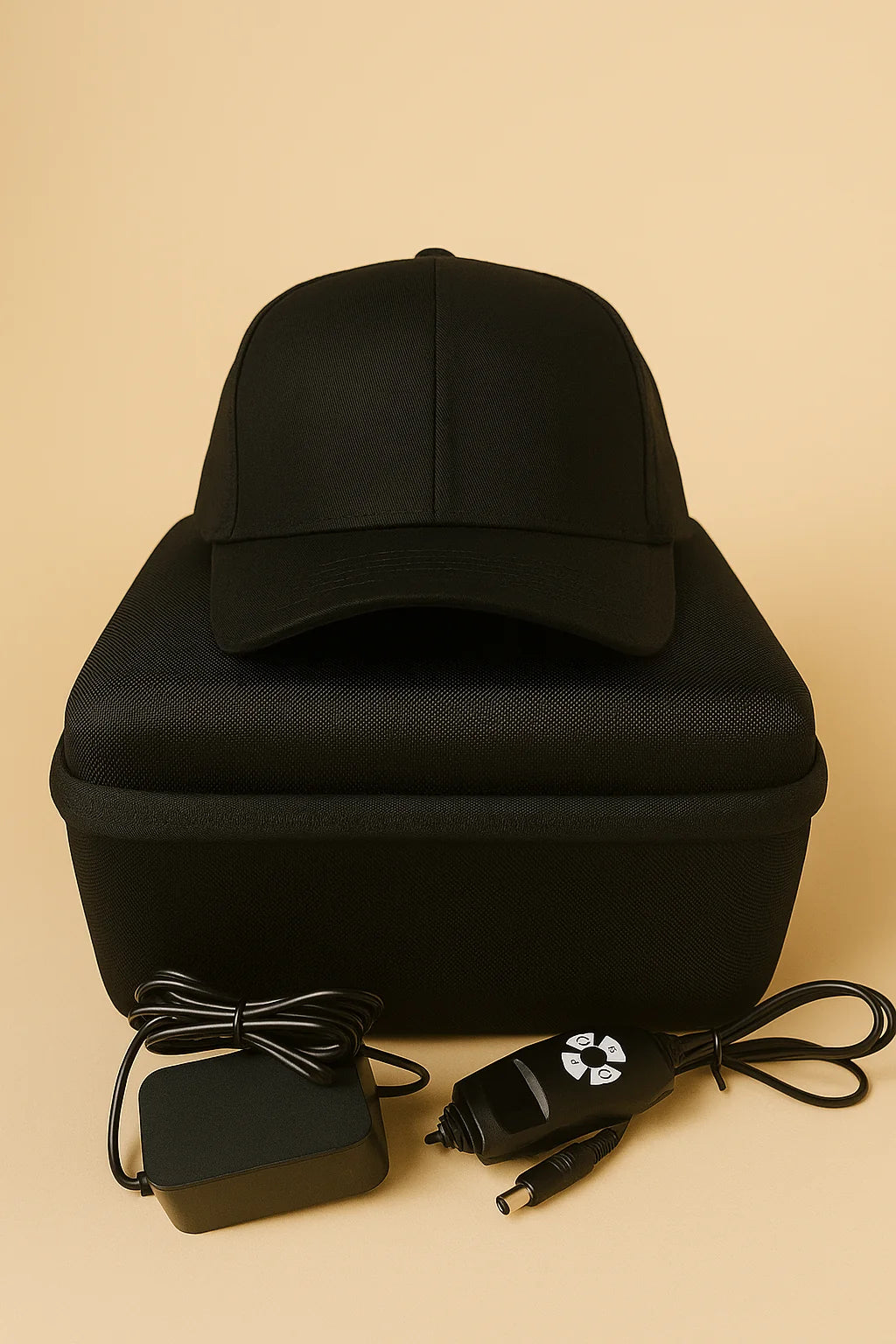 red light hat with accessories