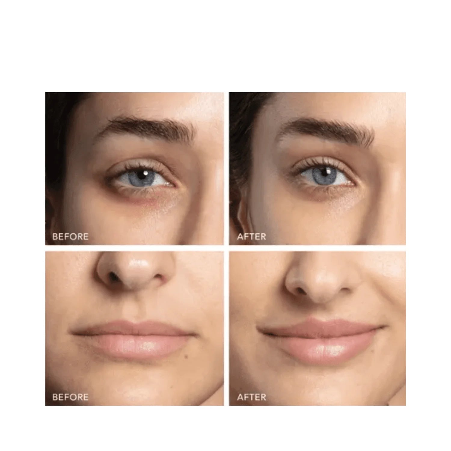four photos before and after