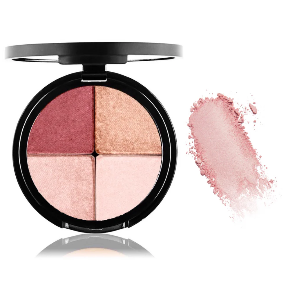 Bougiee Cosmetics Bronzer/Blush Quattro - Peek A Boo