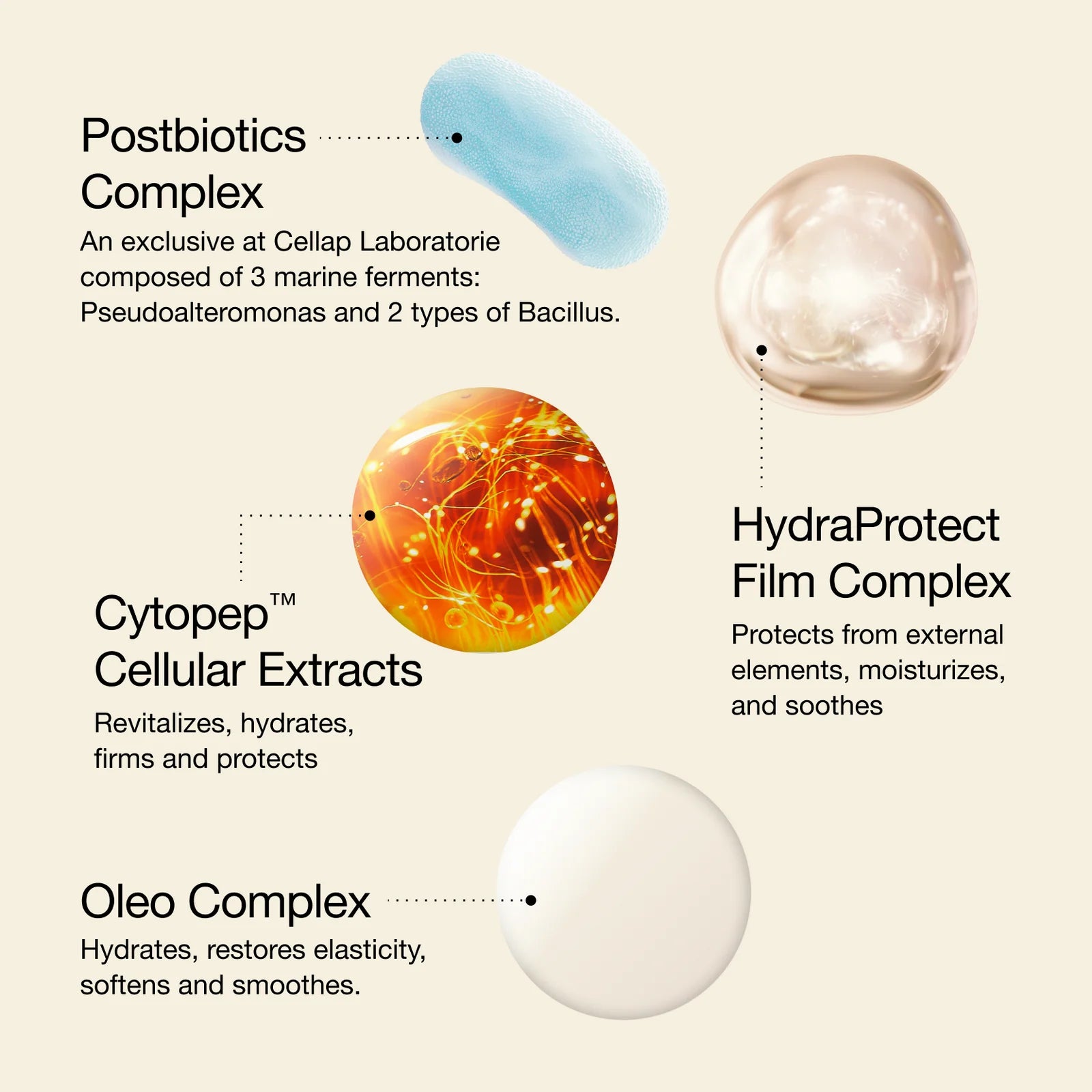 Label of four ingredients