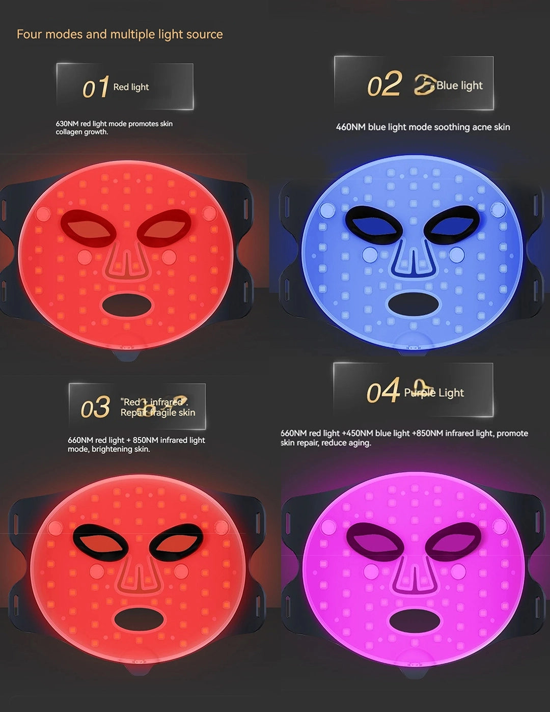 Led Flexible Silicone Mask