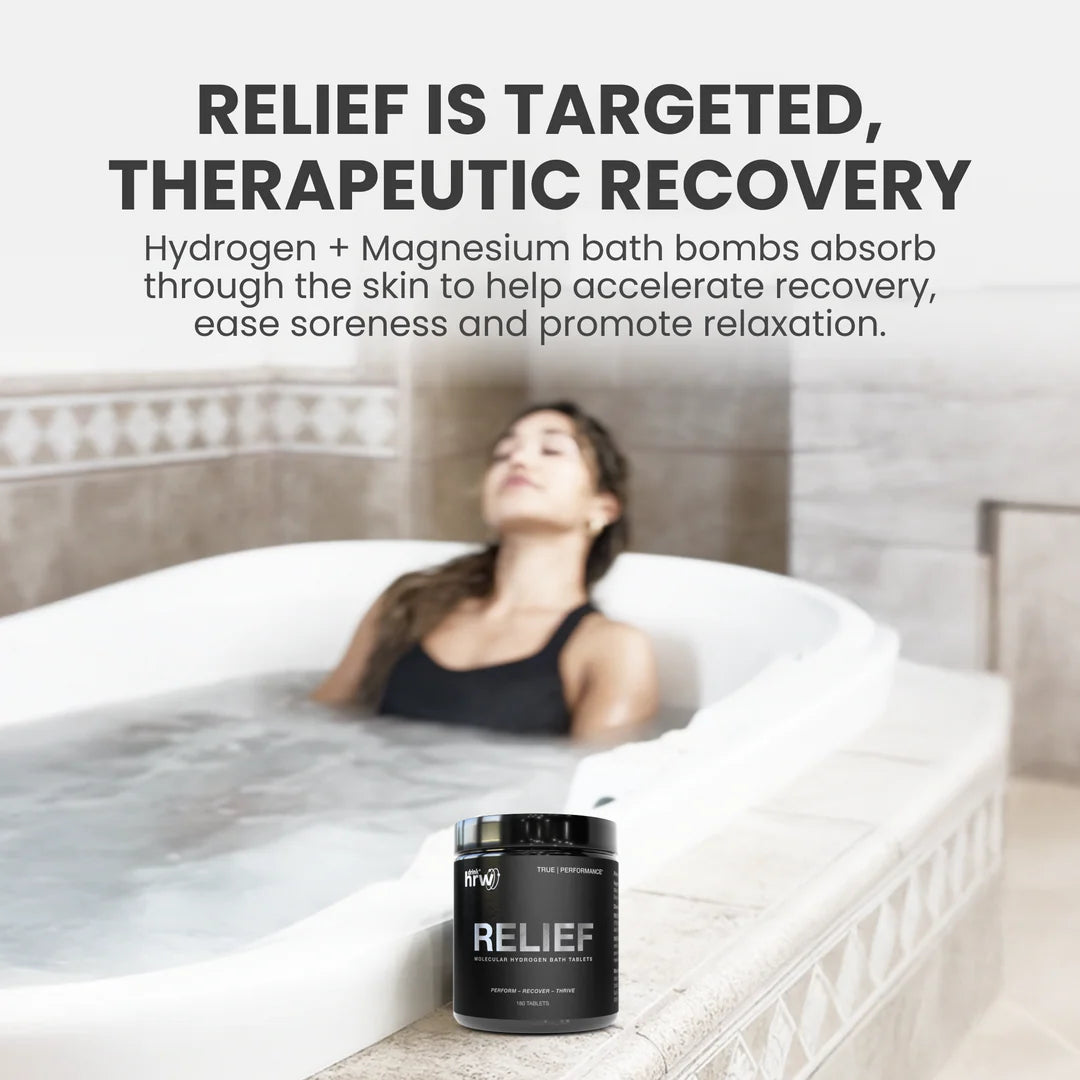 Drink HRW RELIEF | Hydrogen Bath Bomb Tablets