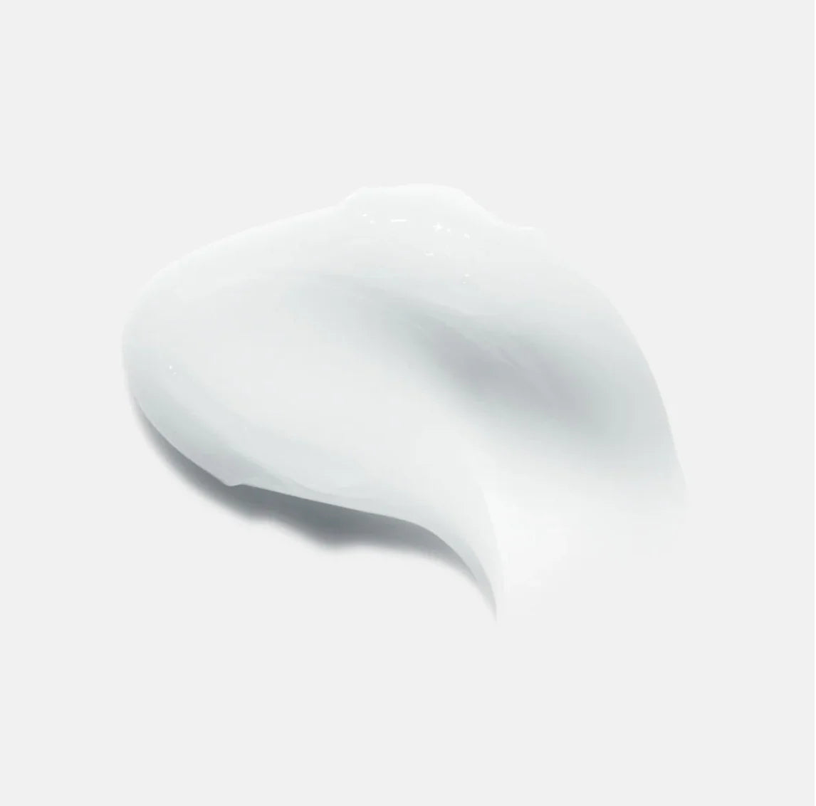 White cream swatch on a light gray background