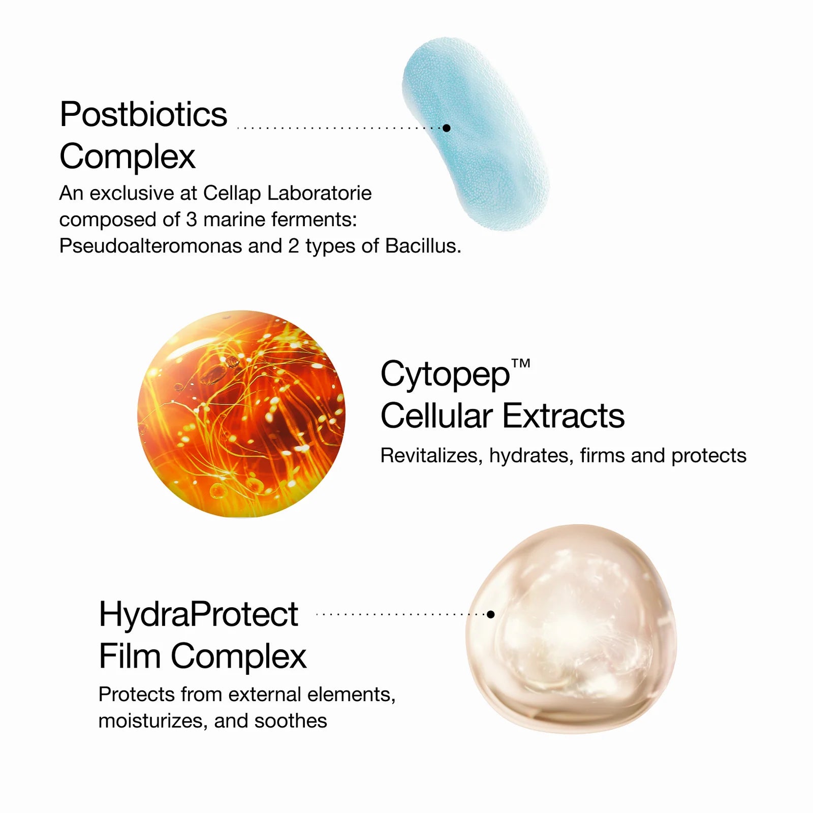 Ingredient label highlighting three ingredients