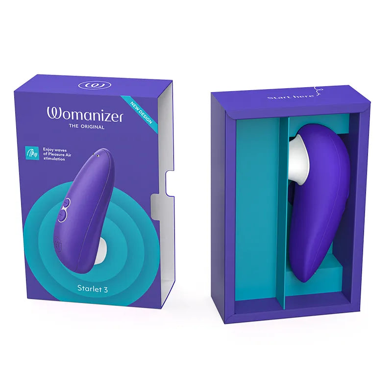 Womanizer Starlet 3 product in a purple box on a white background