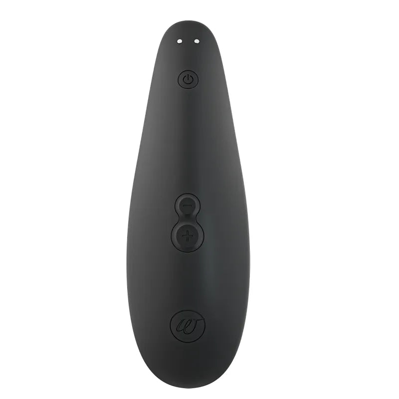 black silicone device on white background