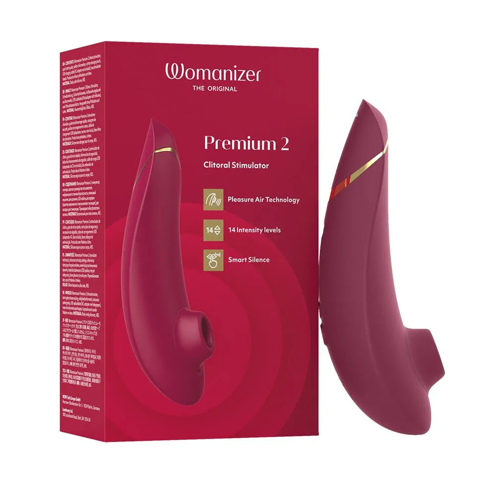 womanizer premium clitorial stimulator device and packaging