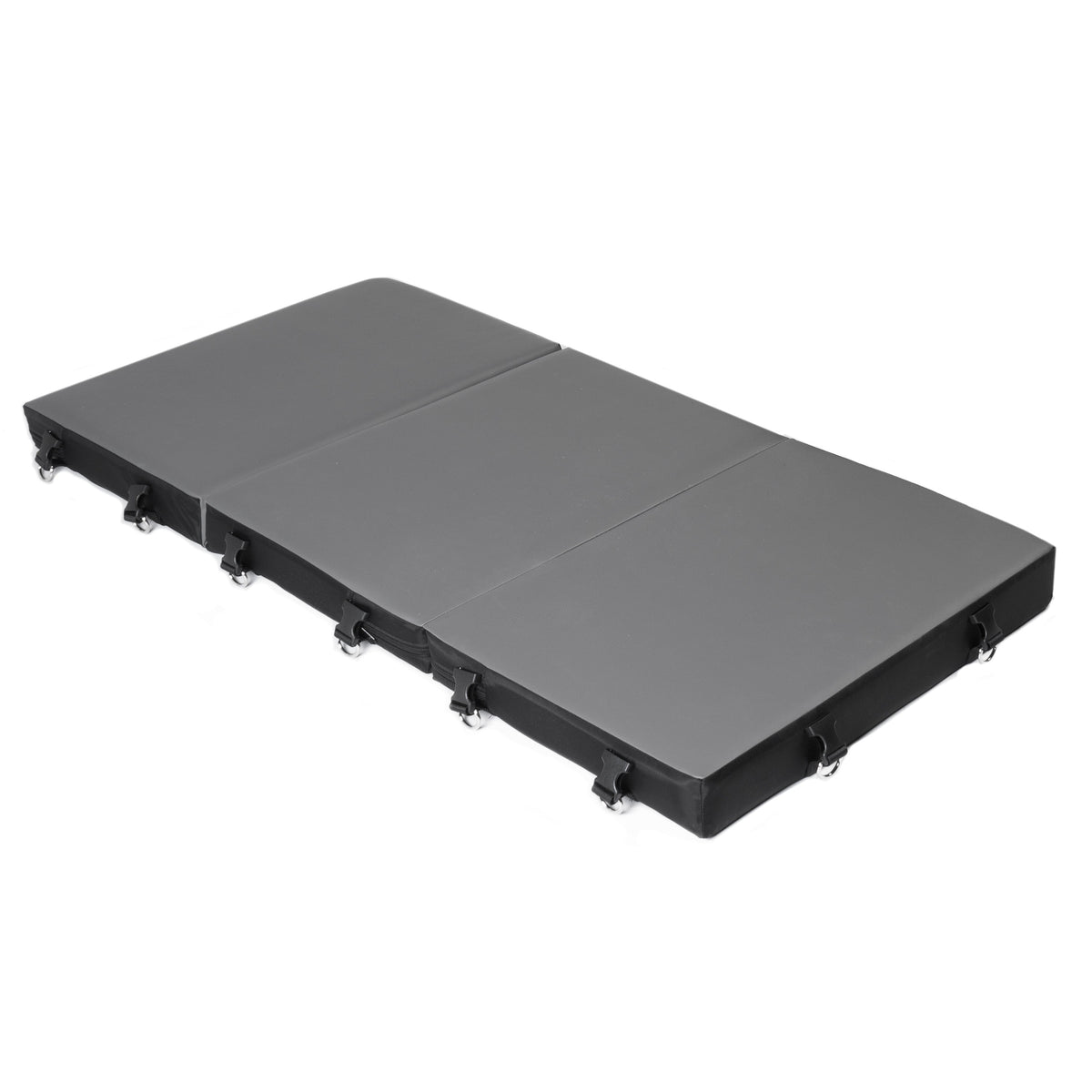 Gray folding platform on a white background
