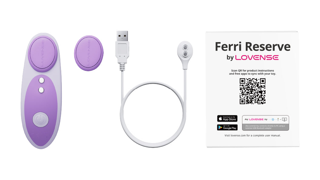 purple massager ferri reserve with accessories