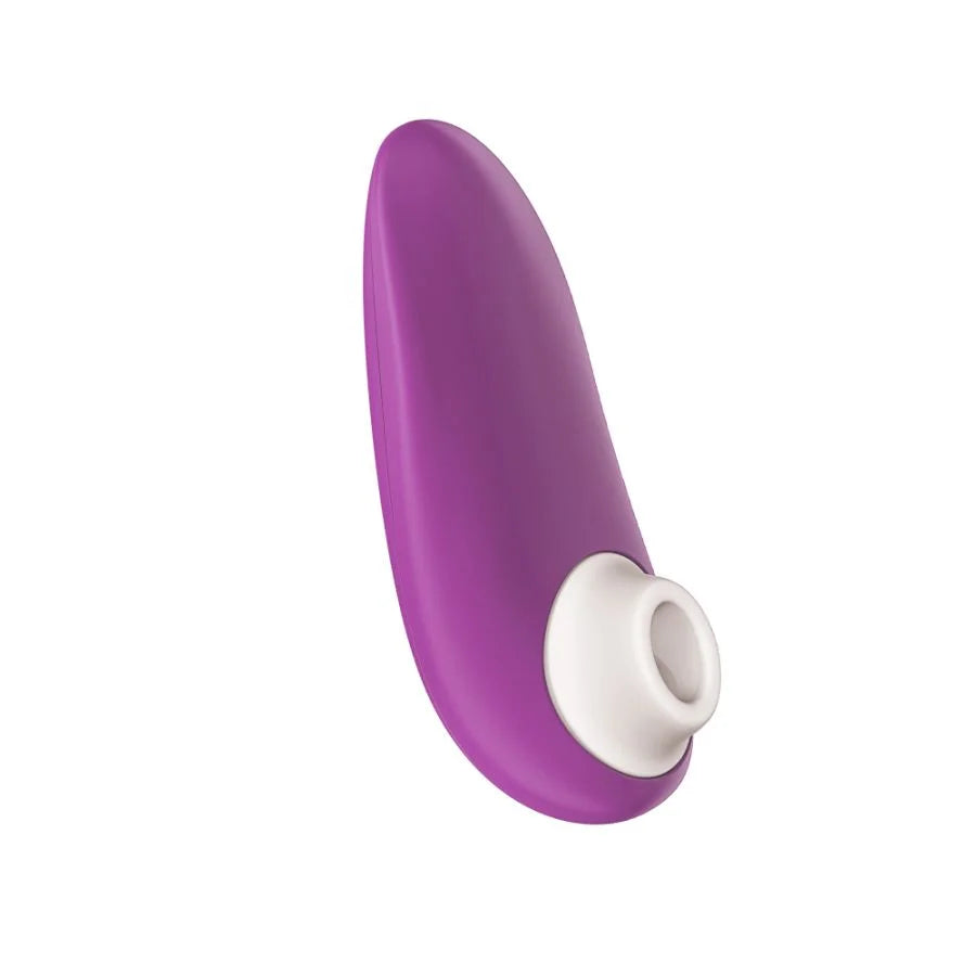 Purple and white device on a white background