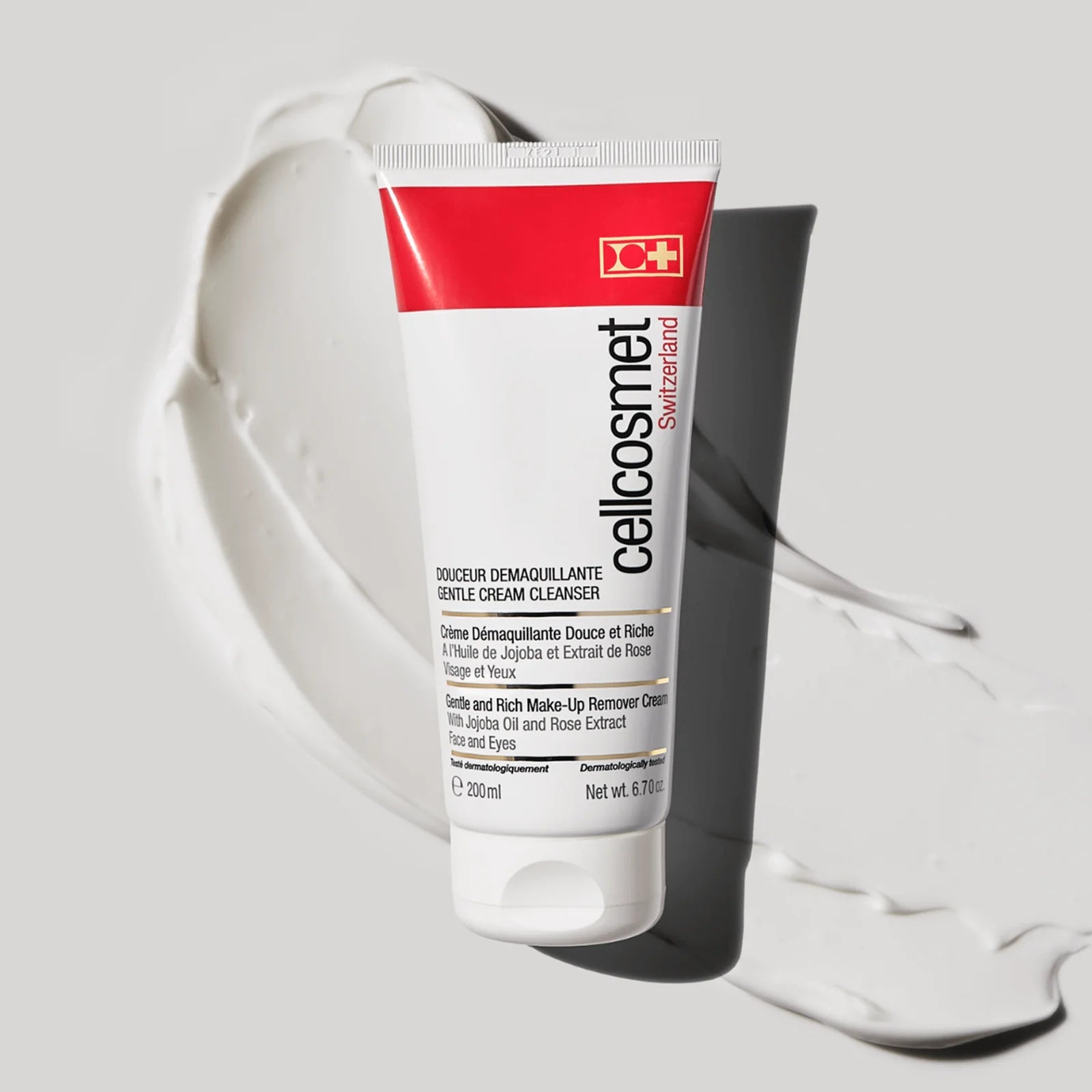 Cellcosmet Cream Cleanser tube with cream behind it