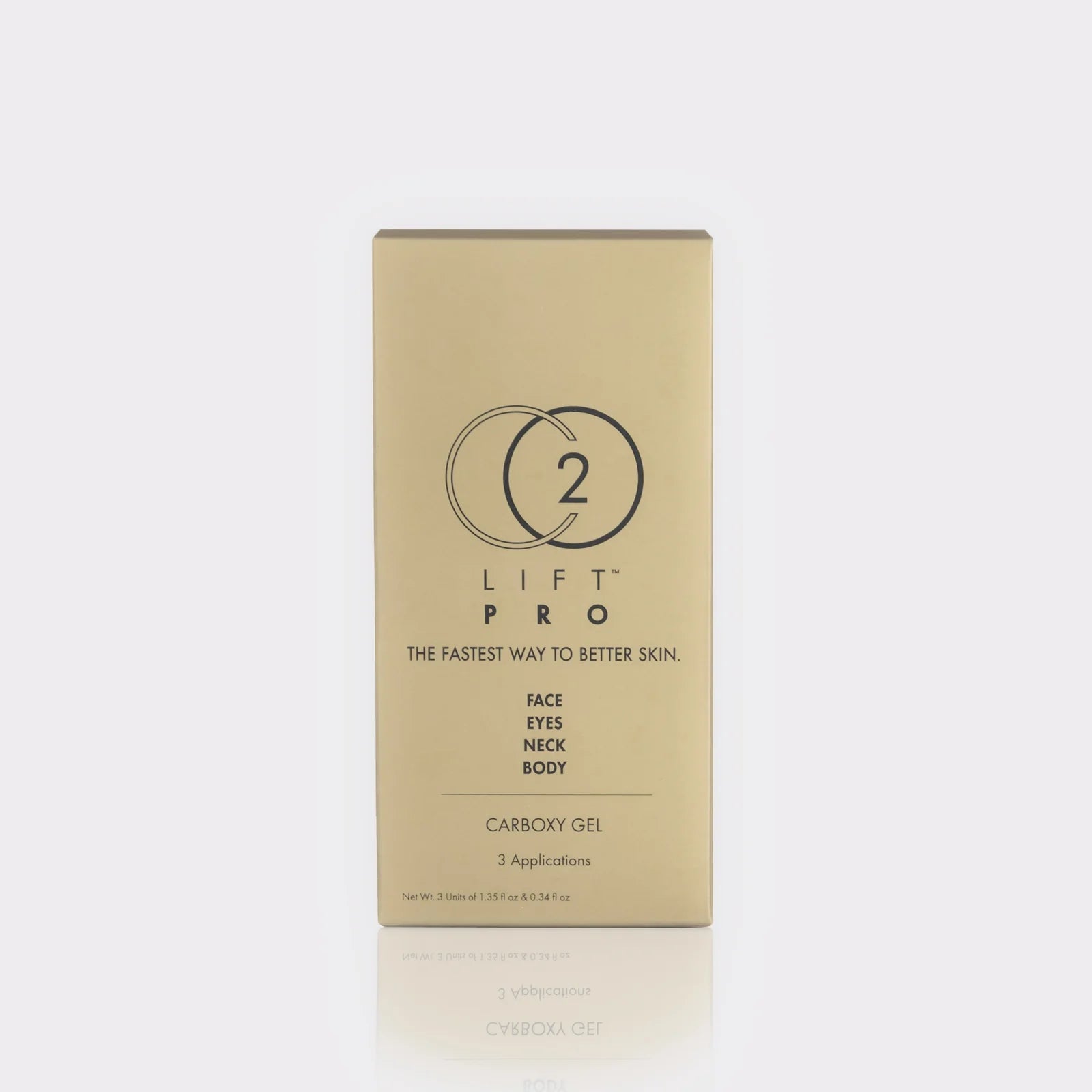 CO2 Lift Pro Carboxy Therapy Topical Gel Mask box packaging