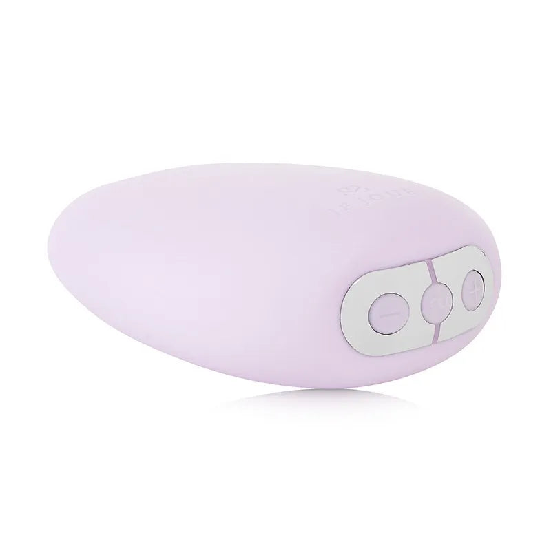 Purple electronic device with a control panel on a white background