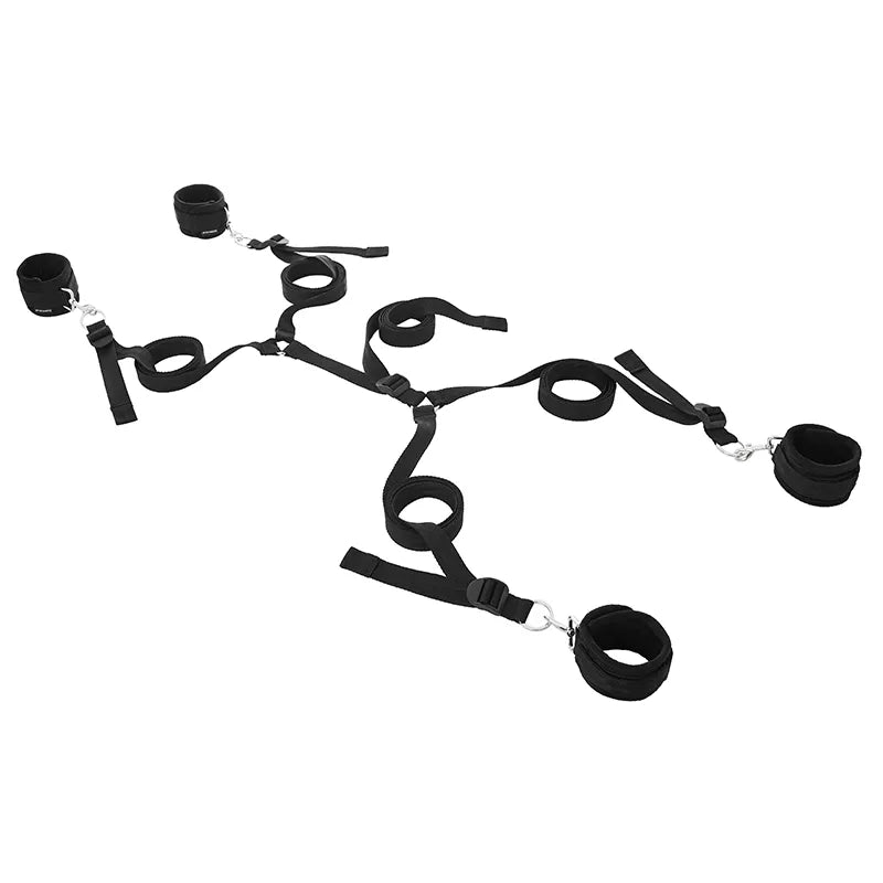 Black restraint set on a white background