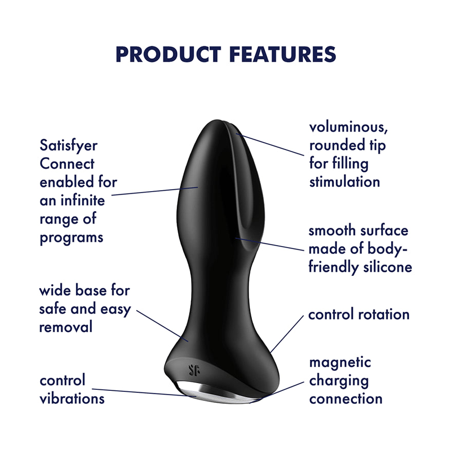 Satisfyer Rotator Plug 2+ Connect App - 2 colours